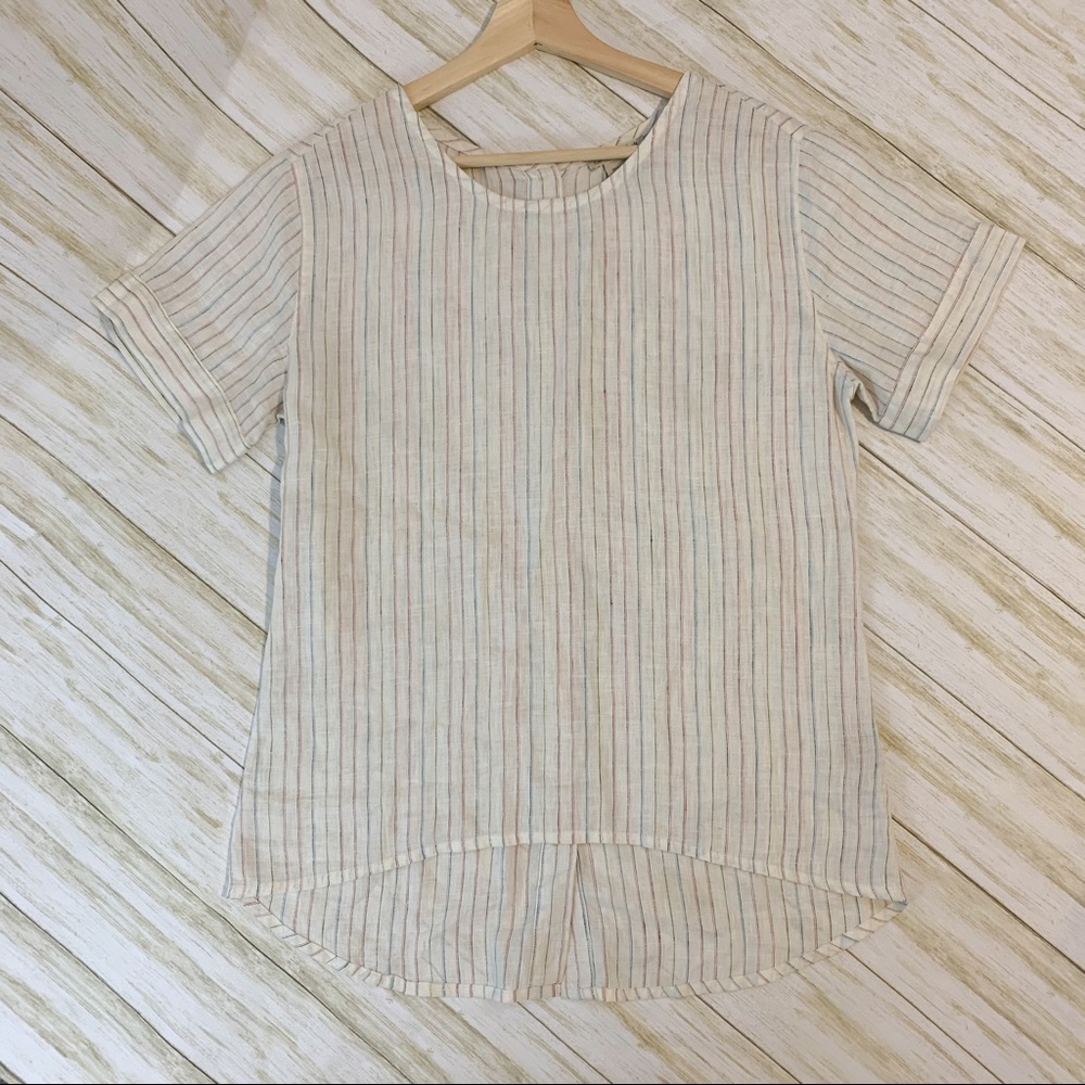 Carbon 2 Cobalt top with button down back